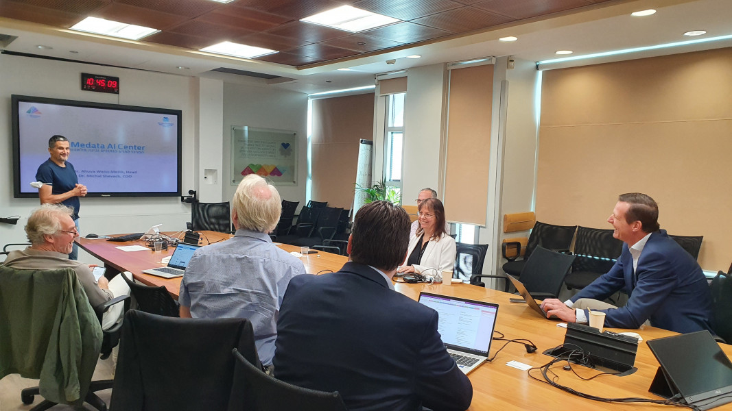 Delegation of Chief Information Officers (CIOs) of six leading Dutch University Medical Centre hospitals visited the Tel Aviv Sourasky Medical Center to discuss digital transformation